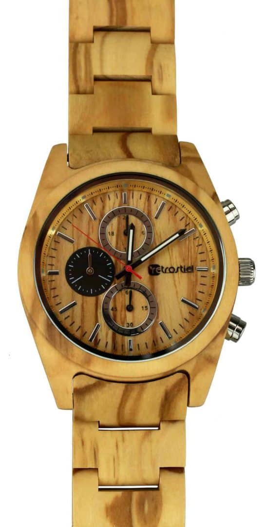 Armbanduhr aus Holz - Niagara Olive