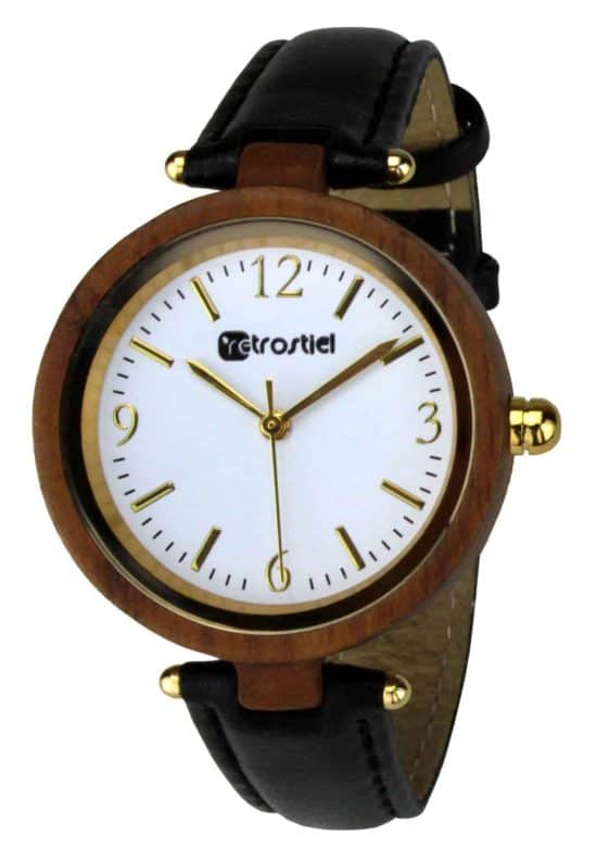 Wooden watch - Venezia Nut-Leather