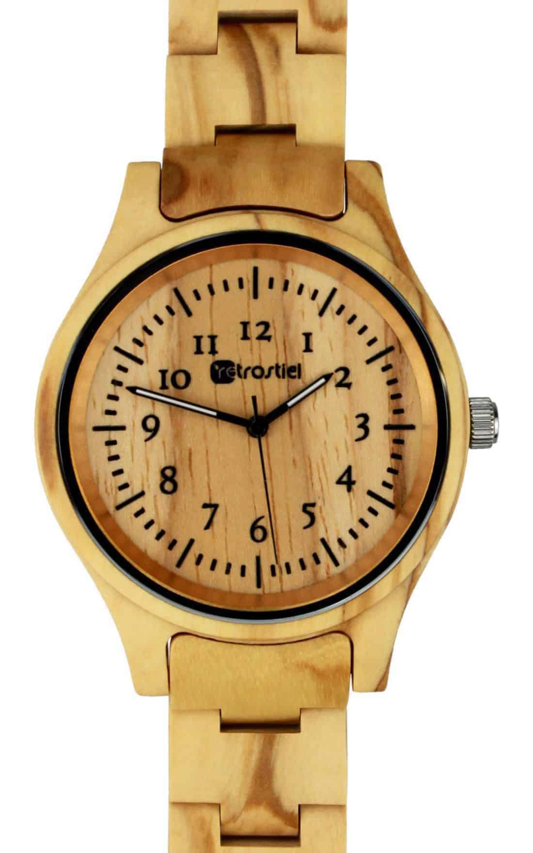 Armbanduhr aus Holz Pompeji Olive