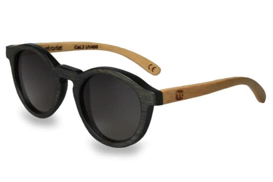 Sonnenbrille aus Holz Sweetheart Black & White